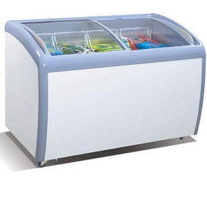 Tiger Chef Commercial Angle Curved Top Chest Freezer